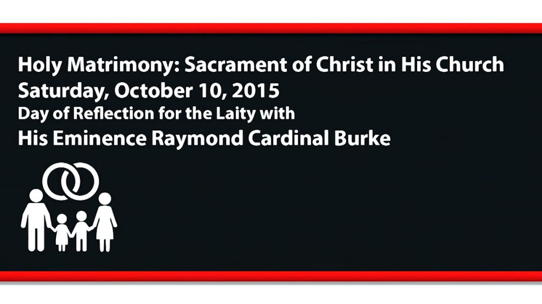 ⁣Marriage: Fr. Hardon's Catechism ~ Cardinal Burke