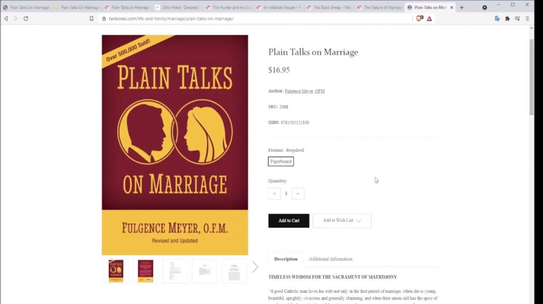 Book Review: Plain Talks on Marriage by Fr. Fulgence Meyer, OFM