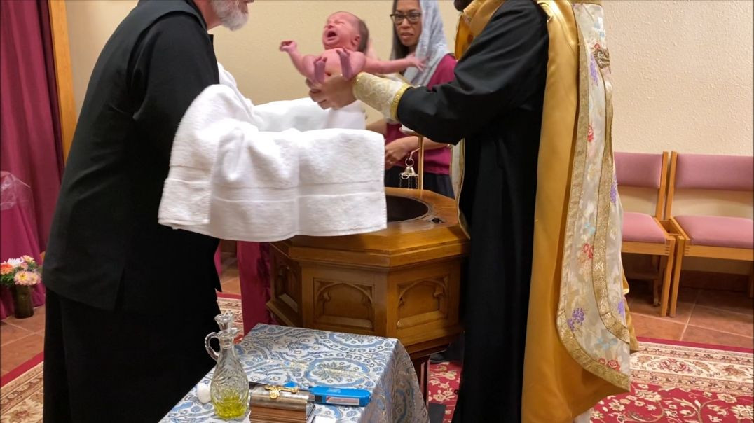 ⁣Theophany of Our Lord: The Eastern Baptism Annointing Prayers