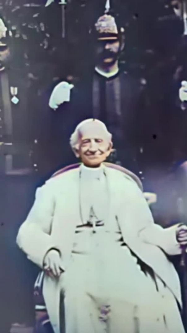 Rare Footage of Pope Leo XIII