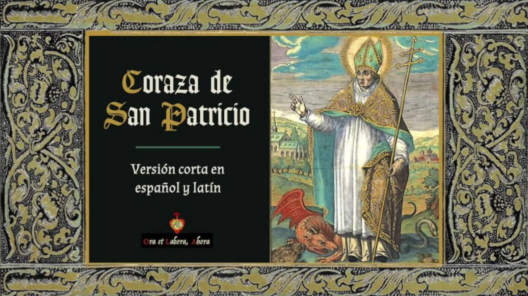 ⁣Coraza de San Patricio en español y latín - versión corta