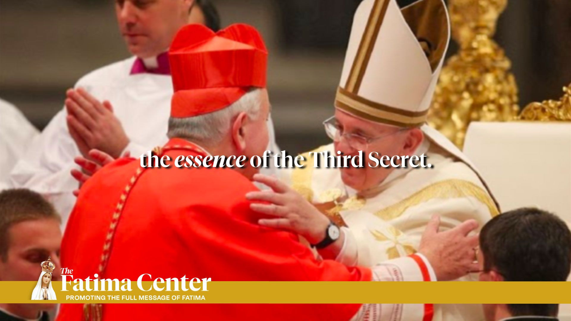 ⁣What is the *essence* of the Third Secret?