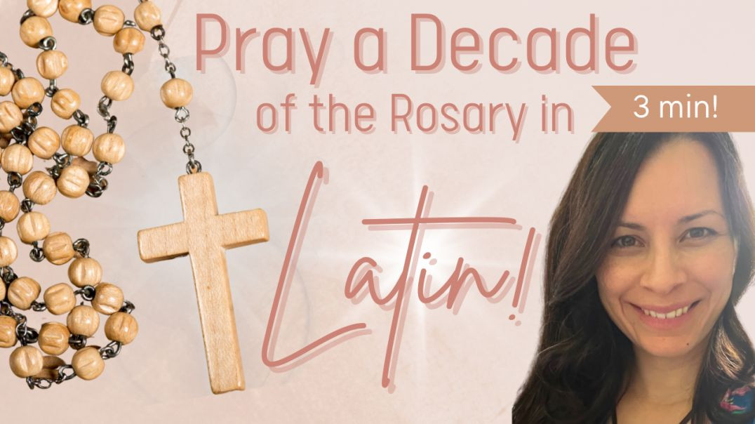 ⁣Pray One Decade of the Rosary in LATIN (with a Catholic Mom)