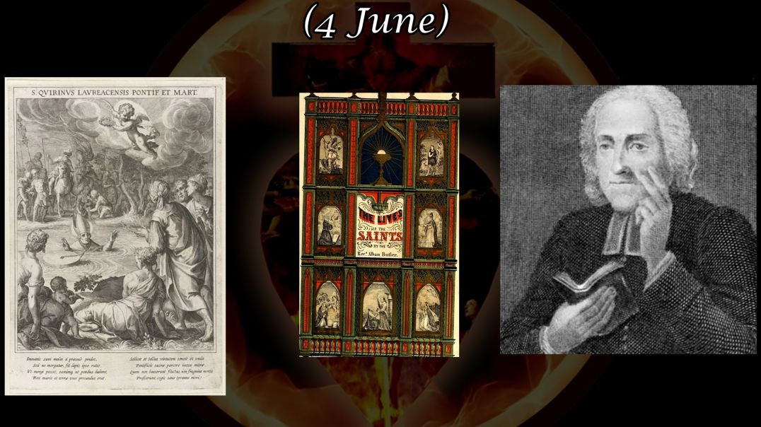 ⁣St. Quirinus, Bishop & Martyr (4 June): Butler's Lives of the Saints