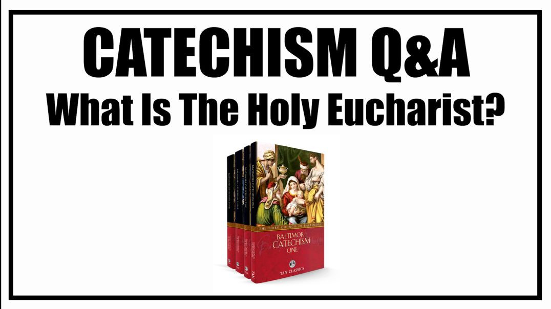 ⁣What Is The Holy Eucharist? Lesson 22: Baltimore Catechism Q&A