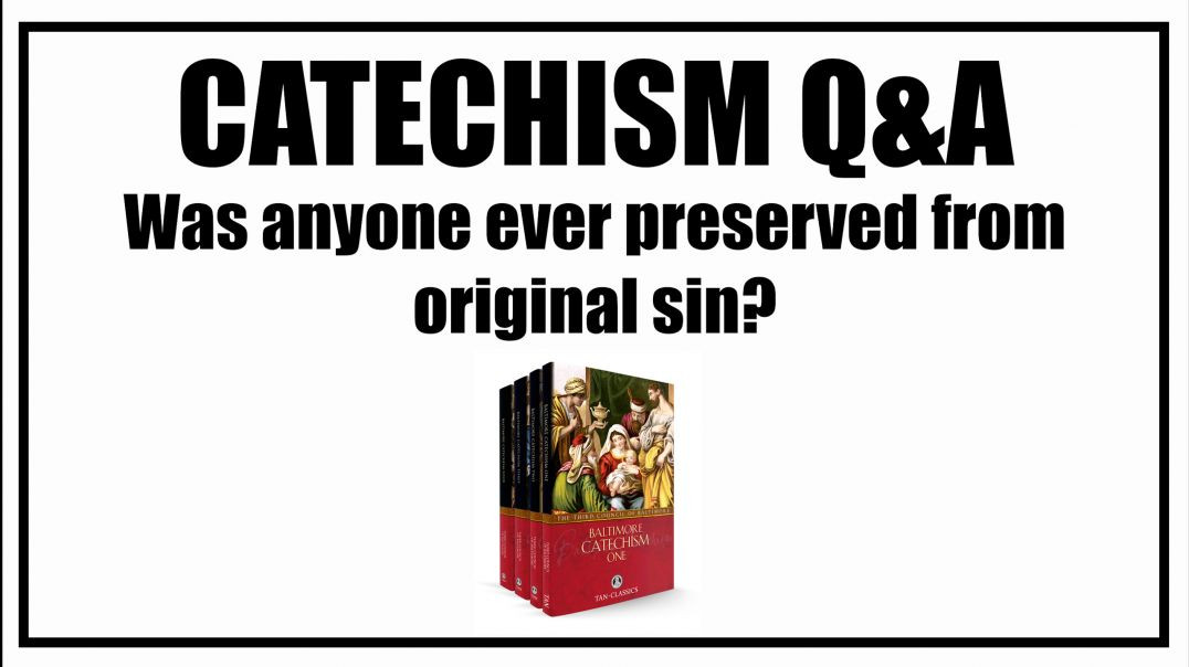 Was Anyone Ever Preserved From Original Sin? Lesson 5: Baltimore Catechism Q&A