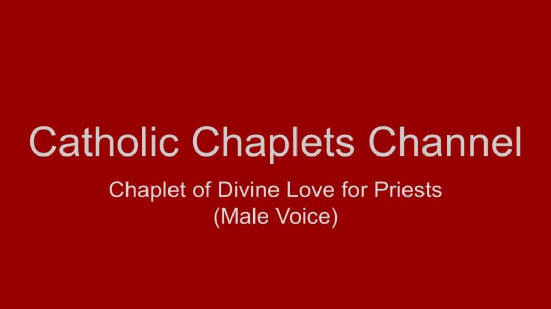 ⁣Chaplet of Divine Love for Priests (Male Voice)