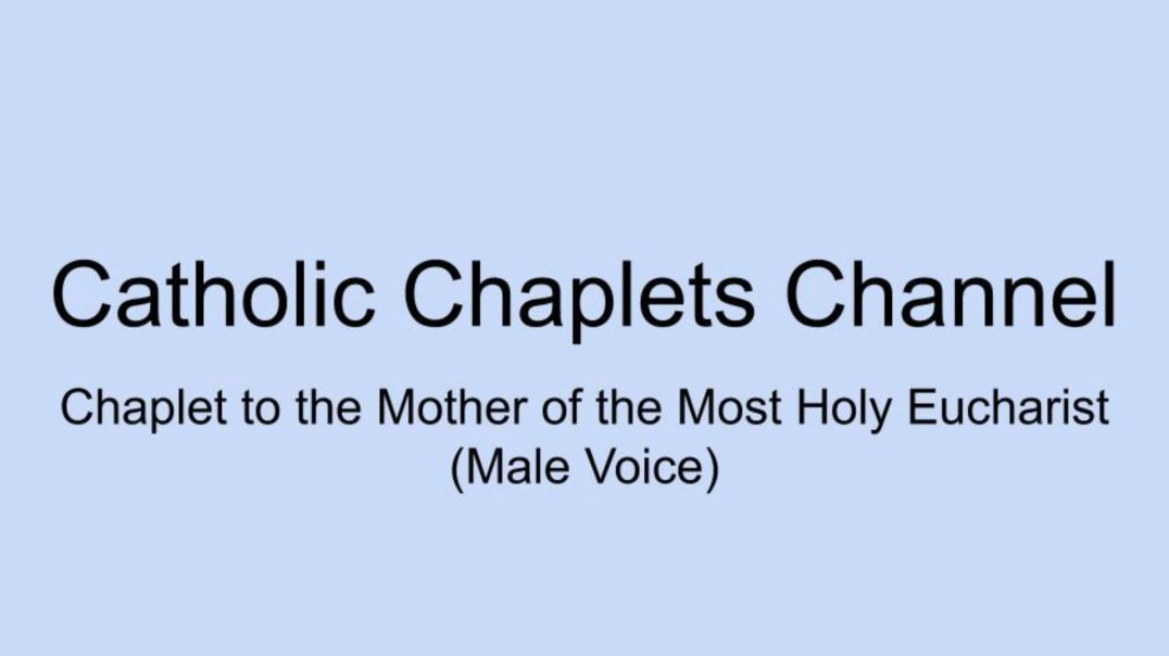 ⁣Chaplet to the Mother of the Most Holy Eucharist (Male Voice)