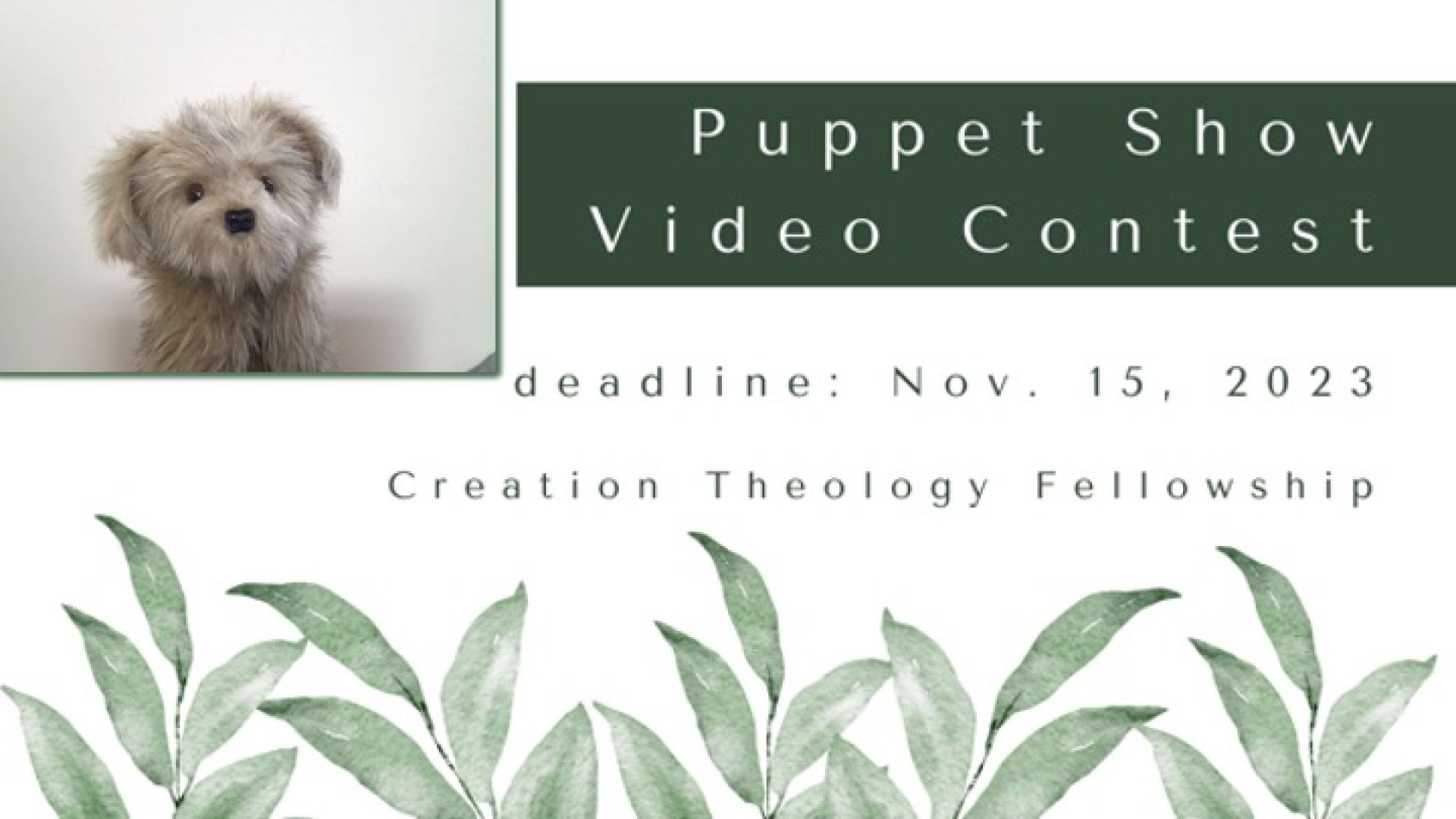 Puppet Video Contest: "The Days of Creation"
