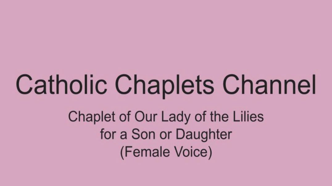 ⁣Chaplet of Our Lady of the Lilies for a Son or Daughter (Female Voice)