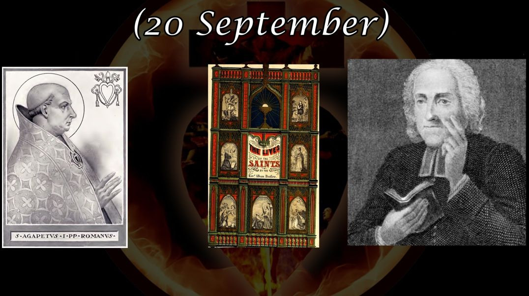 ⁣St. Agapetus, Pope (20 September): Butler's Lives of the Saints