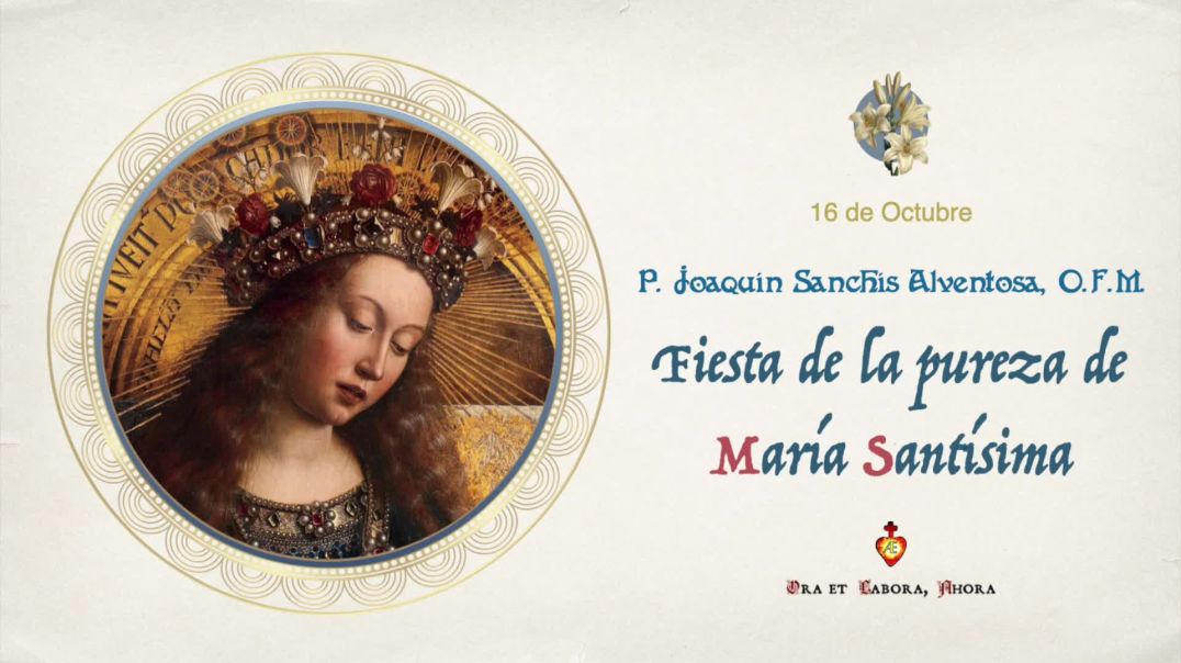 👑 16 de octubre - Fiesta de la pureza de María Santísima [P. Joaquín Sanchís Alventosa, O.F.M.]