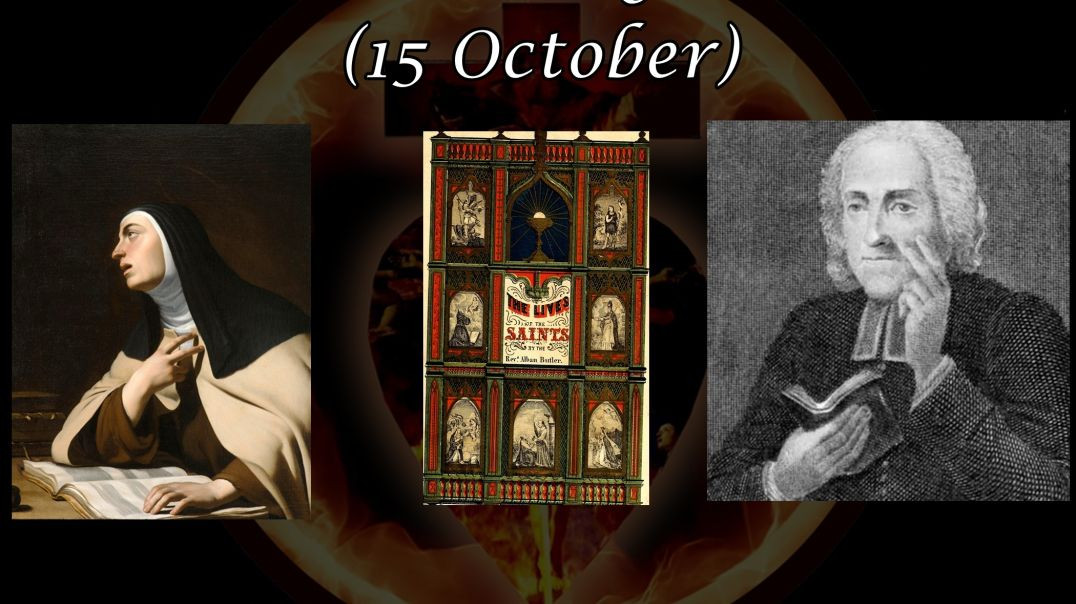 ⁣St. Teresa of Avila (15 October): Butler's Lives of the Saints