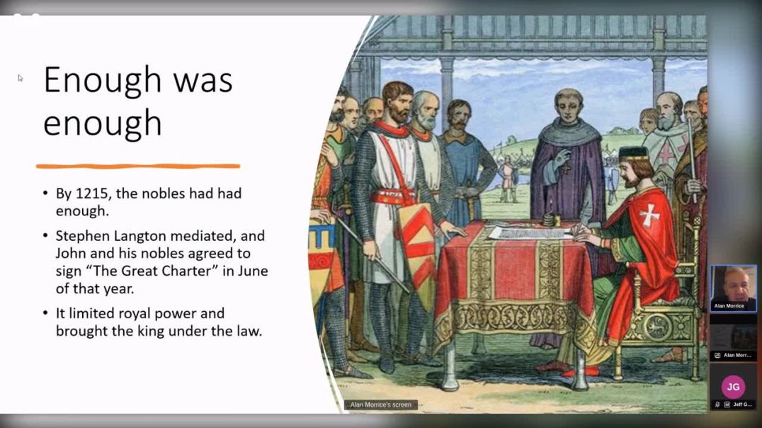⁣Lecture 5 of 6 - Magna Carta