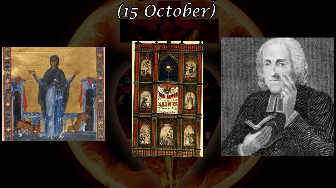 ⁣Saint Thecla of Kitzingen,  Abbess (15 October): Butler's Lives of the Saints