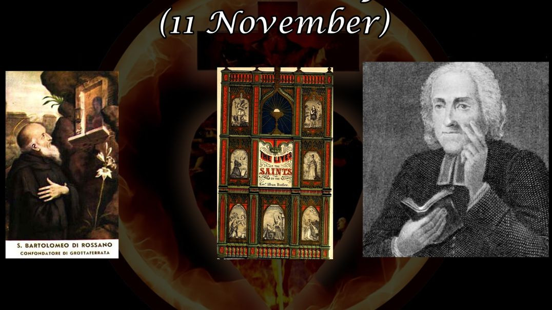 ⁣Saint Bartholomew of Rossano (11 November): Butler's Lives of the Saints
