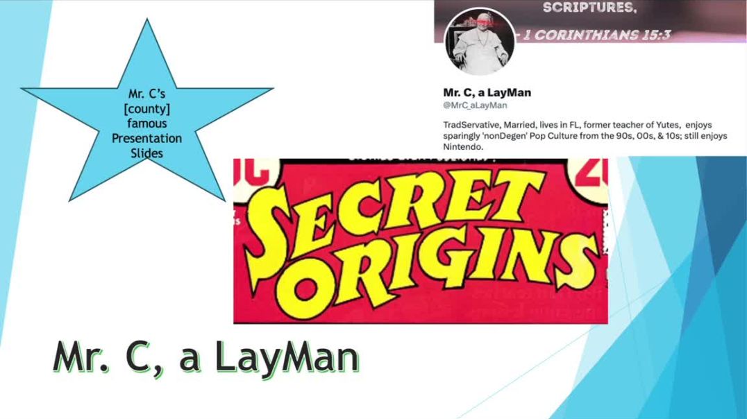 ⁣Mr. C A Lay Man's Secret Origins