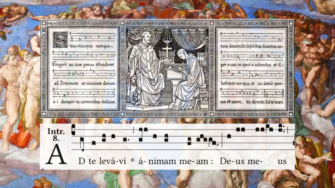 ⁣Introit: Ad te levavi with 12th century trope prelude