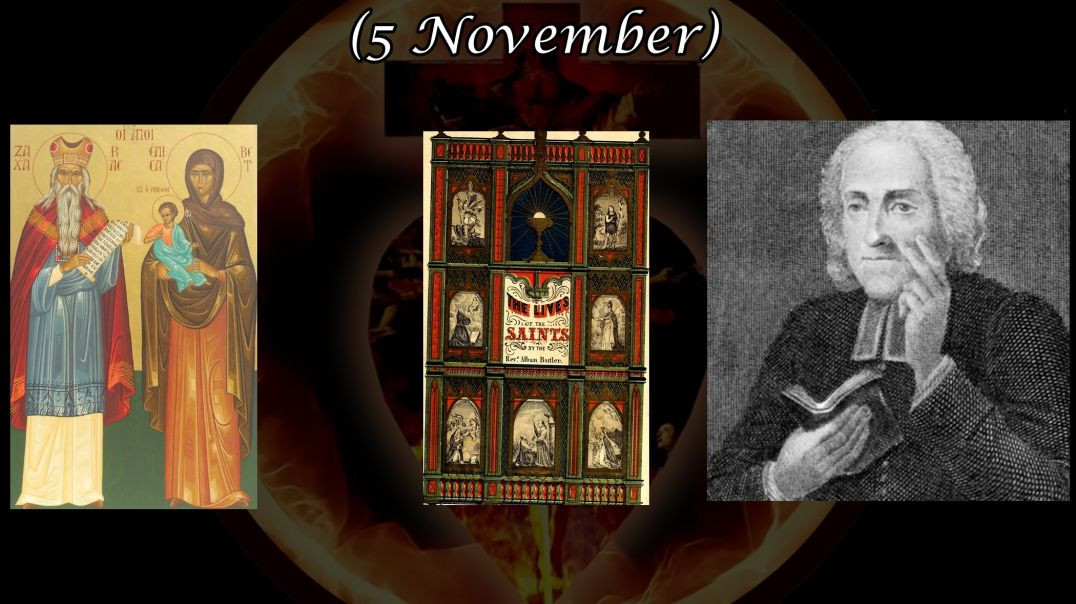 ⁣Saints Zechariah and Saint Elizabeth (5 November): Butler's Lives of the Saints