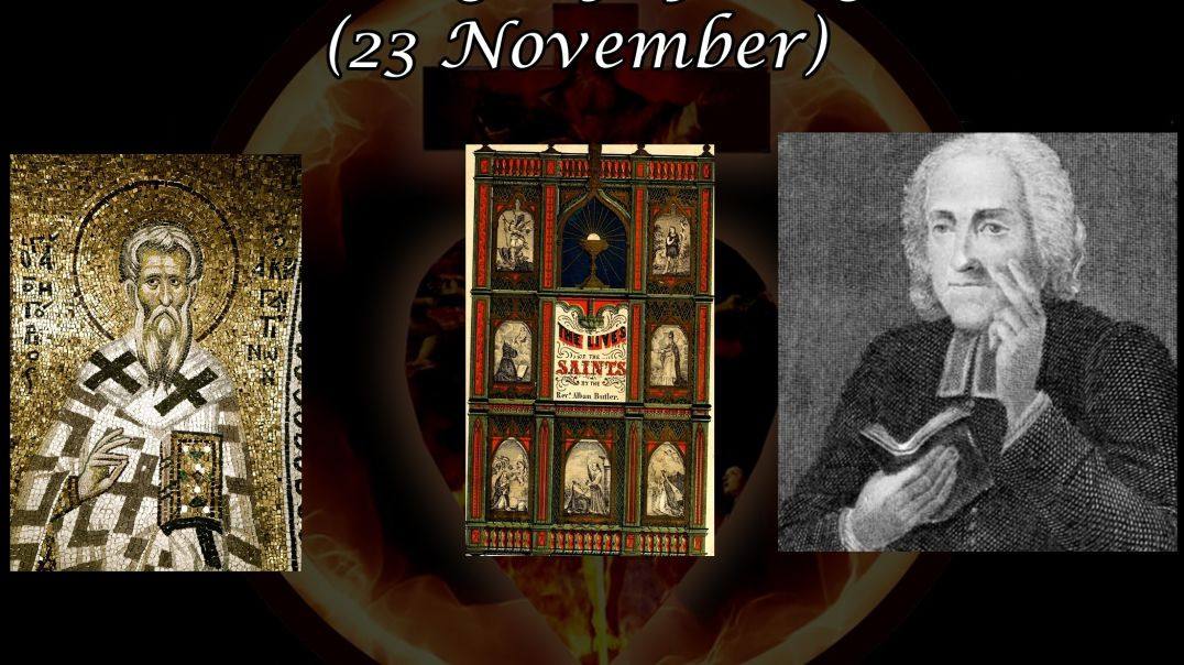 ⁣Saint Gregory of Girgenti (23 November): Butler's Lives of the Saints