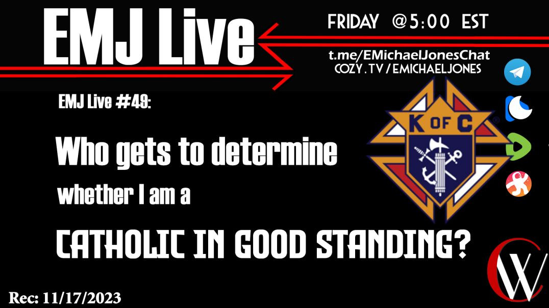⁣EMJ Live 49: Who gets to determine whether I am a Catholic in good standing?
