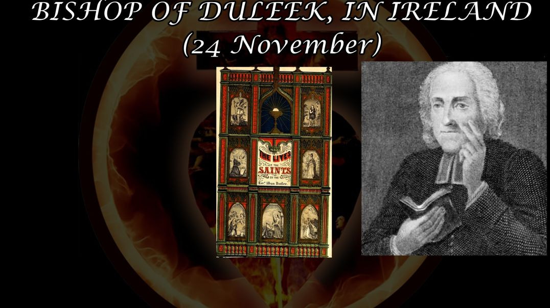 ⁣St Cianan or Kenan, Bishop of Duleek in Ireland (24 November): Butler's Lives of the Saints