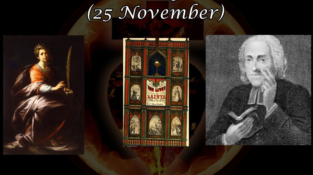 ⁣Saint Catherine of Alexandria (25 November): Butler's Lives of the Saints