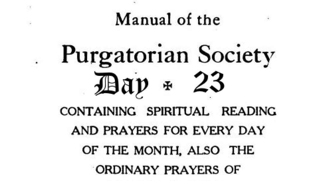 ⁣Purgatorian Manual - Day 23 (November 23rd) - Feast of Pope St. Clement I