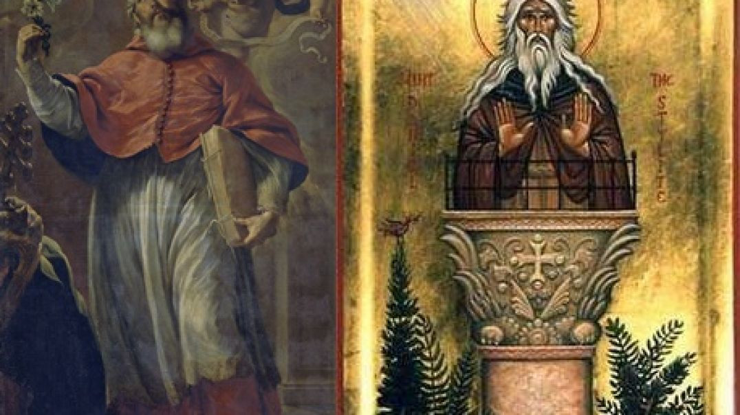 ⁣St. Daniel the Stylite & St. Damasus I (11 December):The Contemplative & Active Life