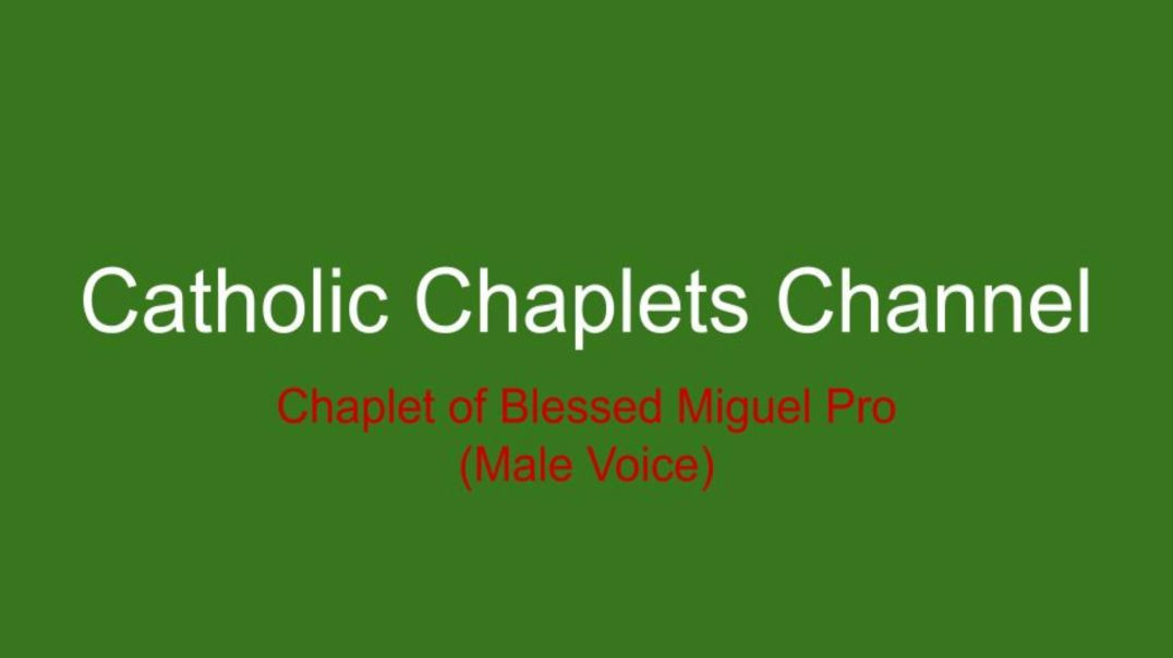 ⁣Chaplet of Blessed Miguel Pro (Male Voice)