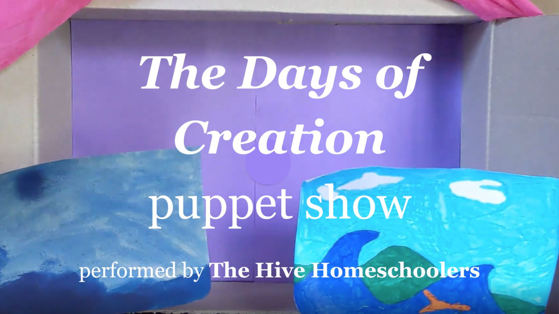 ⁣The Days of Creation Puppet Show / The Hive Homeschoolers