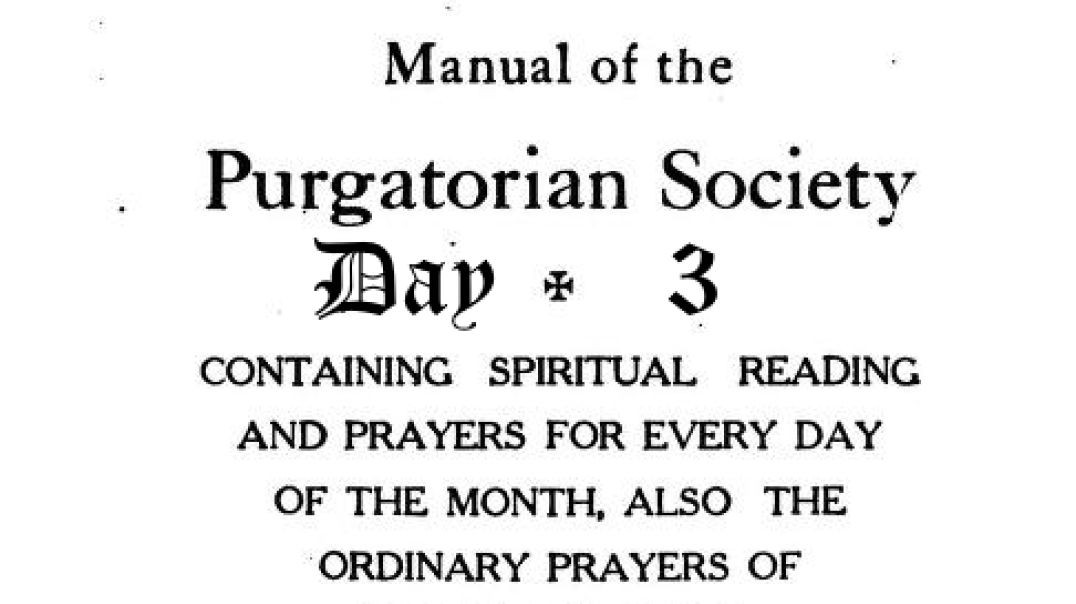 ⁣Purgatorian Manual - Day 3 (November 3rd) - Third Day within the Octave of All Saints