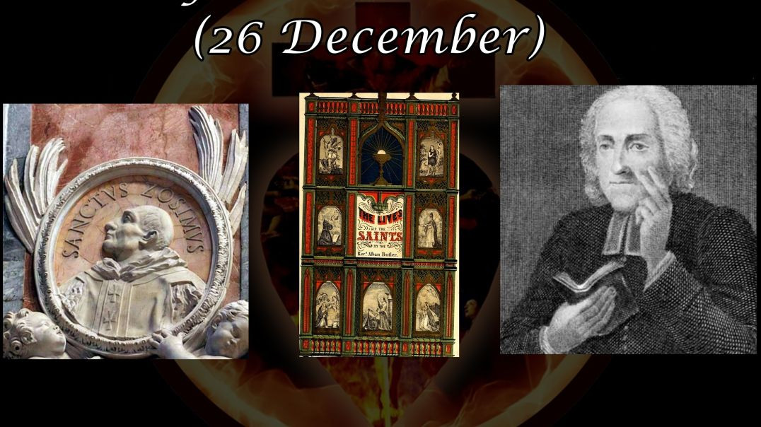 Pope Saint Zosimus (26 December): Butler's Lives of the Saints