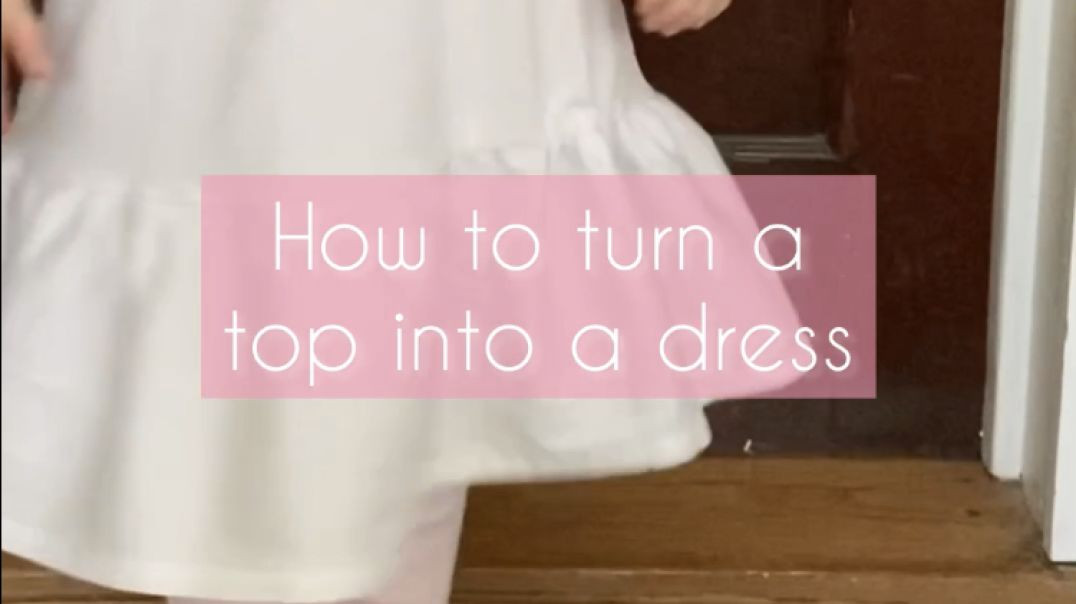 ⁣How to Turn a Top into a Dress