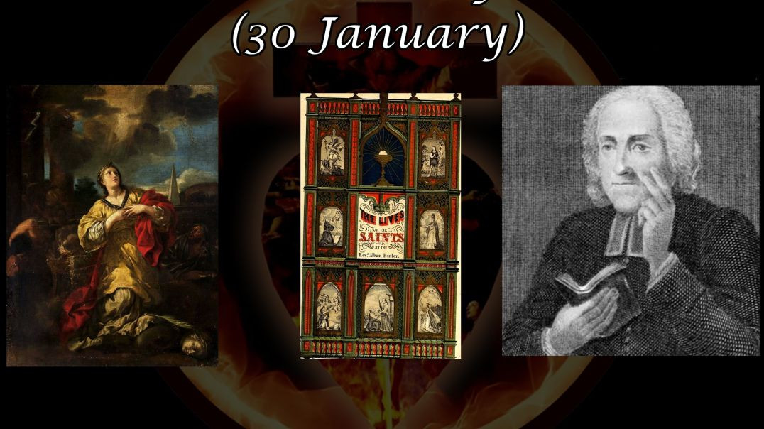 ⁣Saint Martina of Rome (30 January): Butler's Lives of the Saints