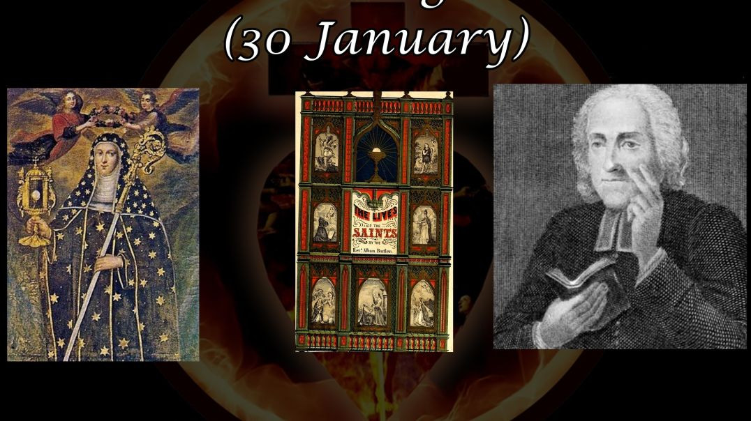 ⁣Saint Aldegundis (30 January): Butler's Lives of the Saints