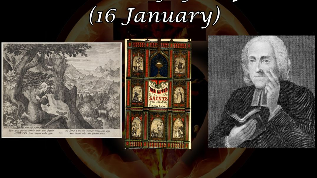 ⁣Saint Henry of Coquet (16 January): Butler's Lives of the Saints