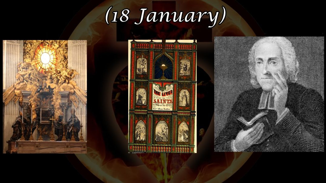 ⁣St. Peter's Chair at Rome (18 January): Butler's Lives of the Saints