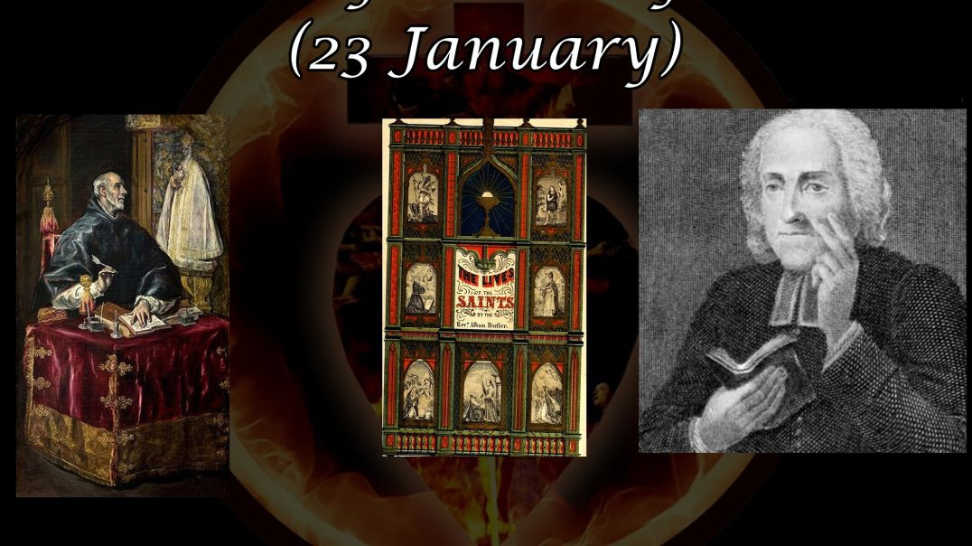 ⁣Saint Ildephonsus of Toledo (23 January): Butler's Lives of the Saints