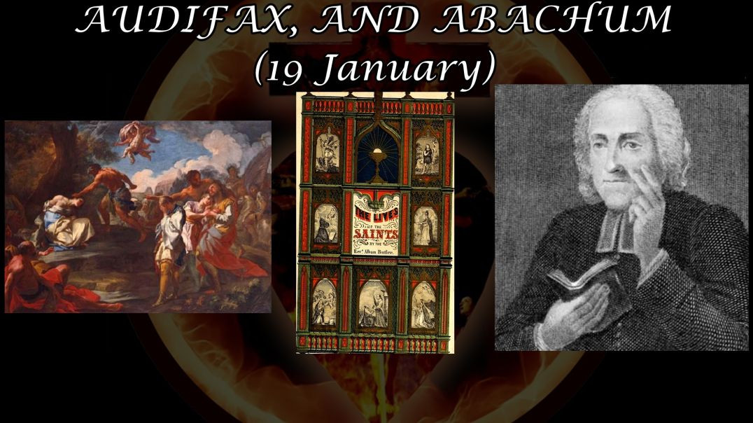 ⁣Ss. Maris, Martha, Audifax & Abachum, Marytrs (19 January): Butler's Lives of the Saints