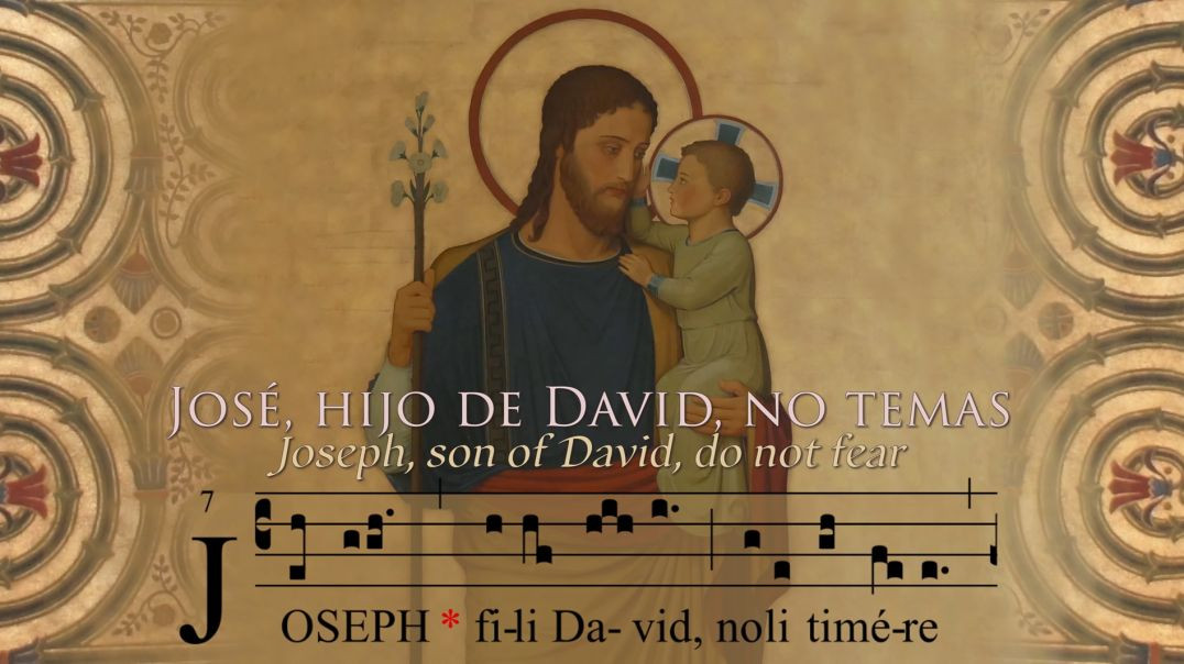 ⁣Gregorian chant to St. Joseph: JOSEPH, FILI DAVID