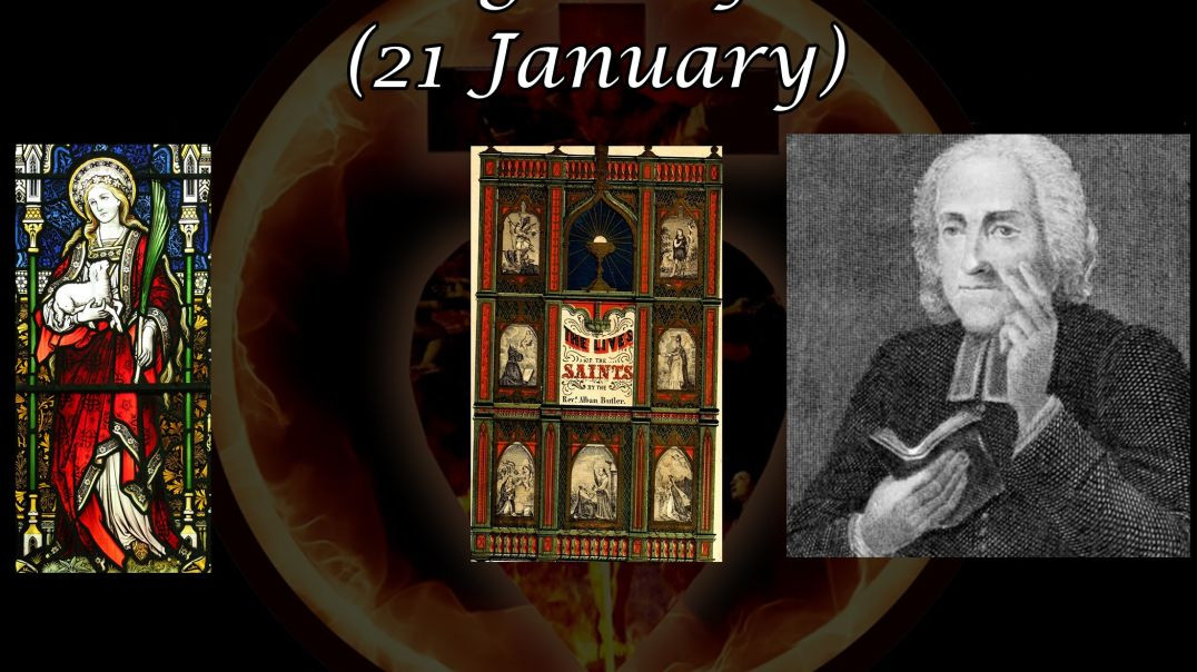 ⁣Saint Agnes of Rome (21 January): Butler's Lives of the Saints