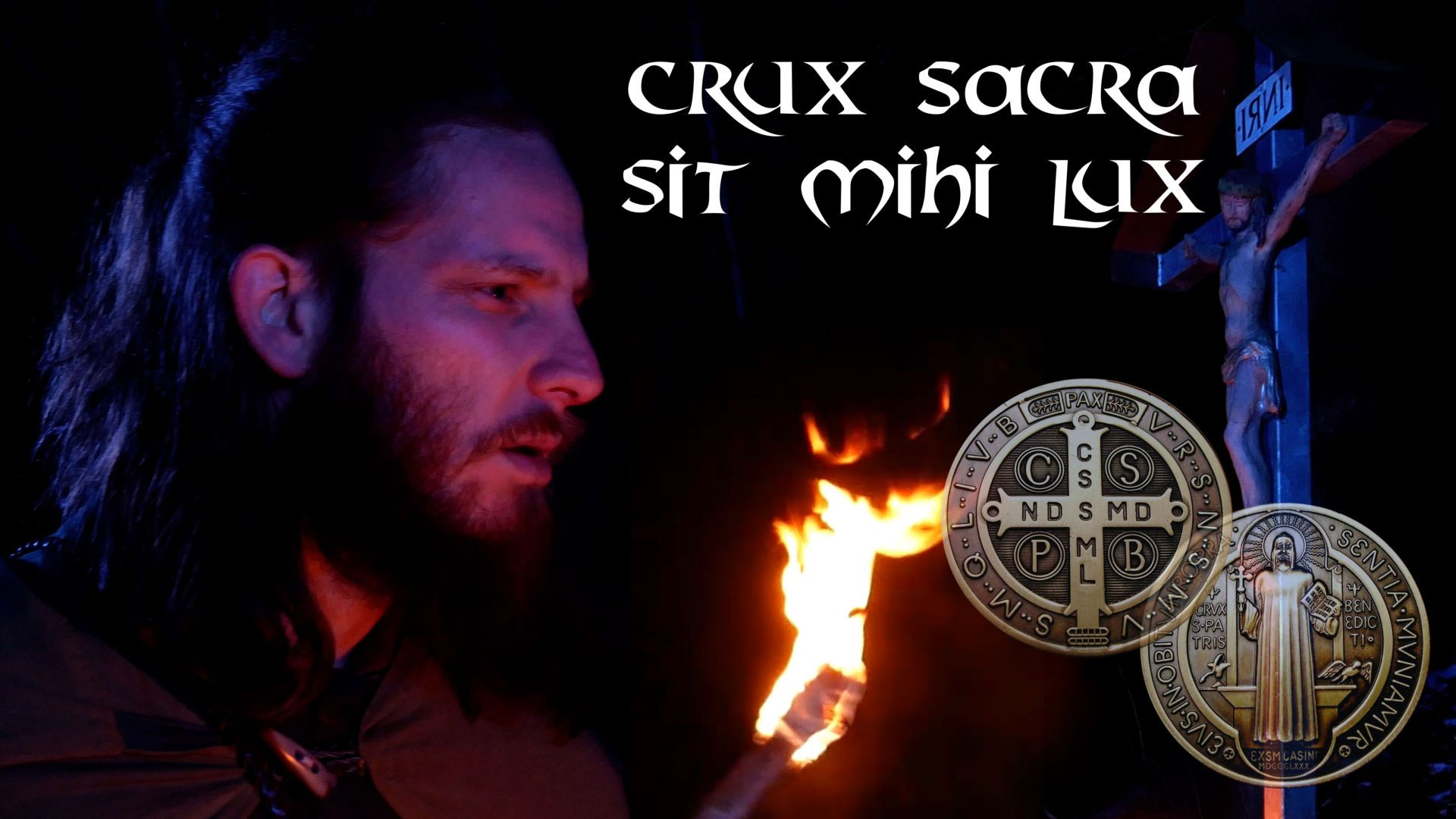 ⁣Prayer of Saint Benedict: Crux sacra sit mihi Lux