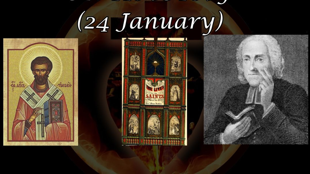 ⁣St. Timothy, Bishop & Martyr (24 January): Butler's Lives of the Saints
