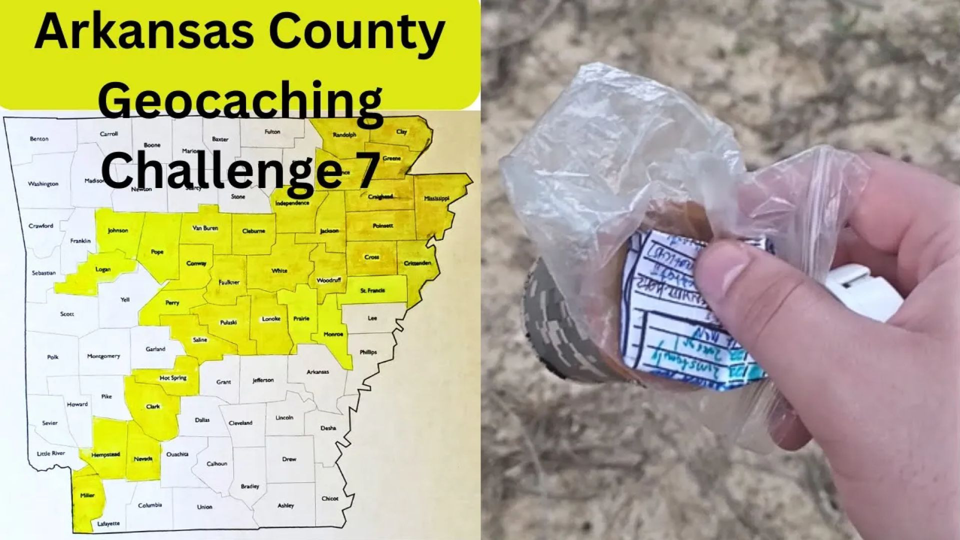 ⁣Geocaching | Arkansas County Challenge 7
