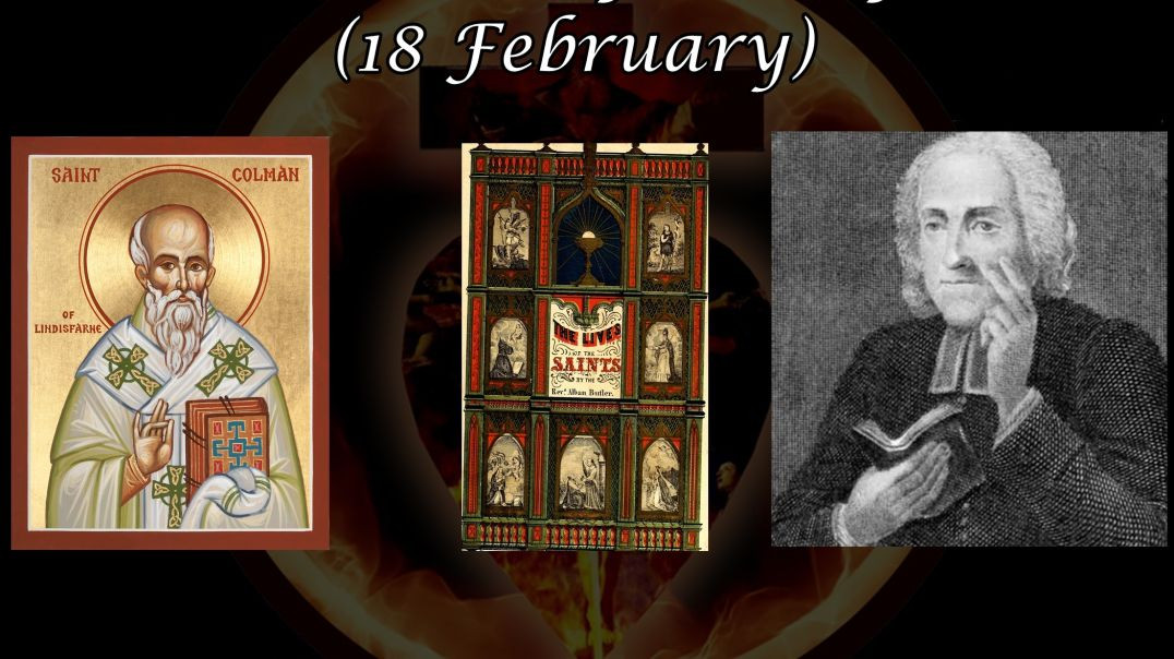 ⁣Saint Colman of Lindisfarne (18 February): Butler's Lives of the Saints
