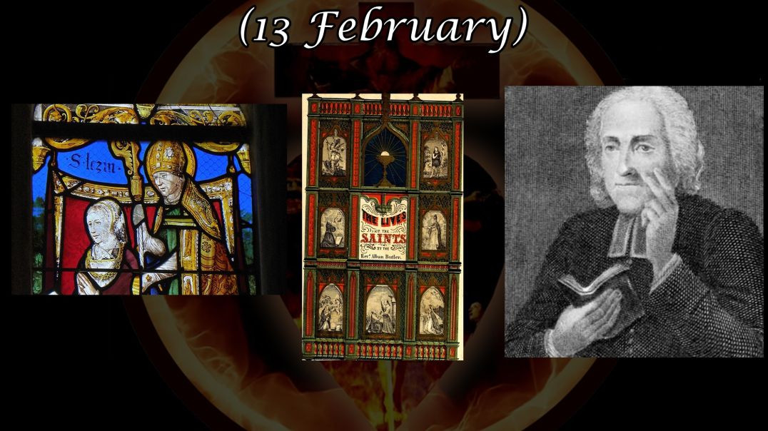 ⁣St. Lesin, Bishop of Angers (13 February): Butler's Lives of the Saints