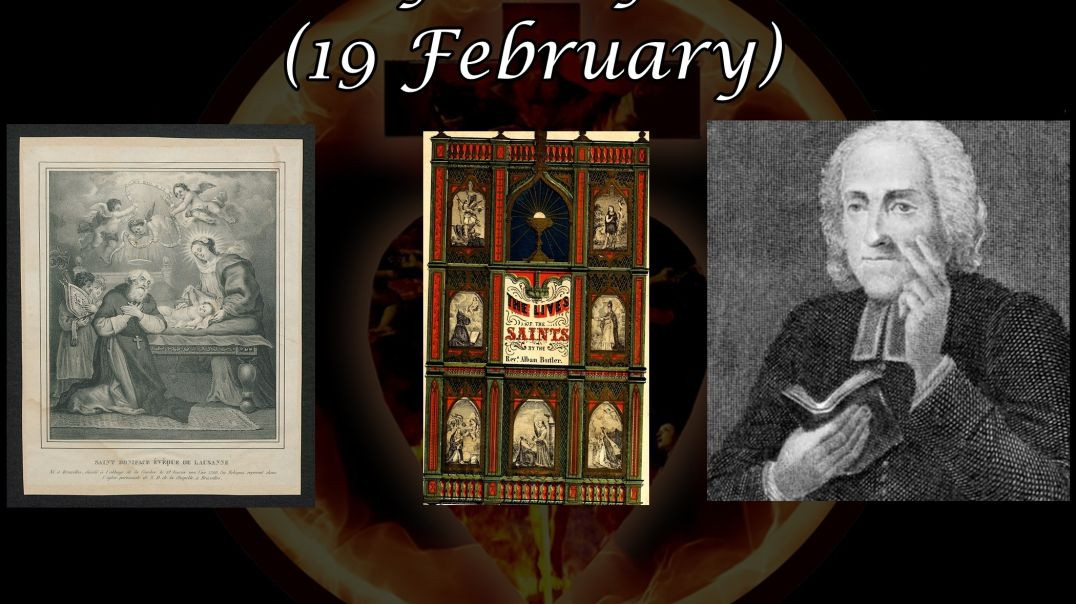 ⁣Saint Boniface of Lausanne (19 February): Butler's Lives of the Saints