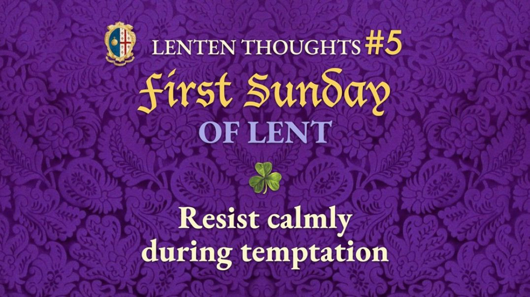 ⁣First Sunday of Lent: Jesus was Lead by the Spirit into the Desert to be Tempted