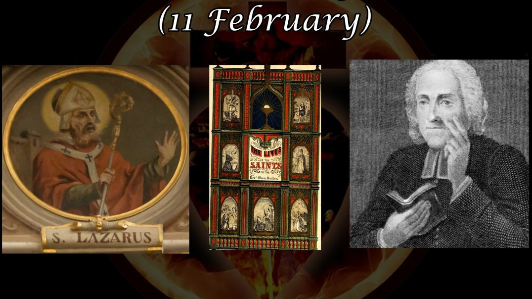 ⁣Saint Lazarus, Bishop of Milan (11 February): Butler's Lives of the Saints